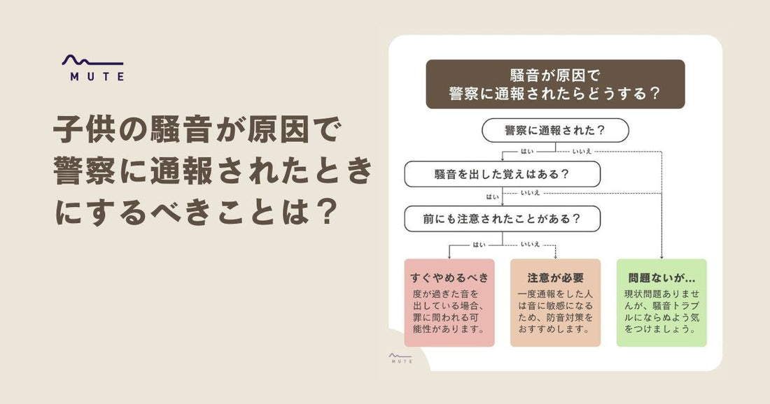 子供の騒音が原因で警察に通報されたときにするべきことは?