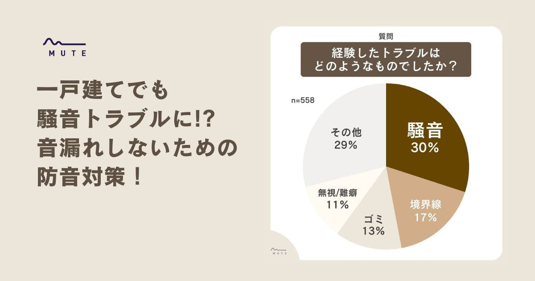 一戸建てでも騒音トラブルに!?音漏れしないための防音対策