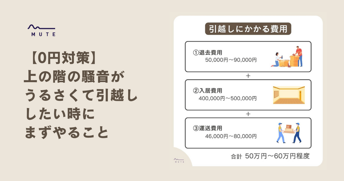 【0円対策】上の階の騒音がうるさくて引越ししたい時にまずやること