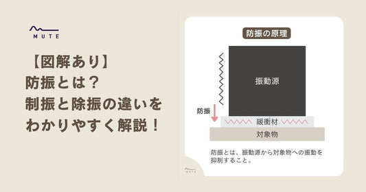 【図解あり】防振とは？制振と除振の違いをわかりやすく解説！