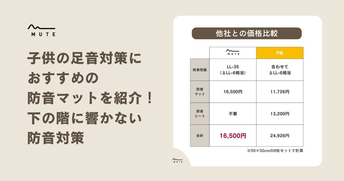 子供の足音対策におすすめの防音マットを紹介！下の階に響かない防音対策